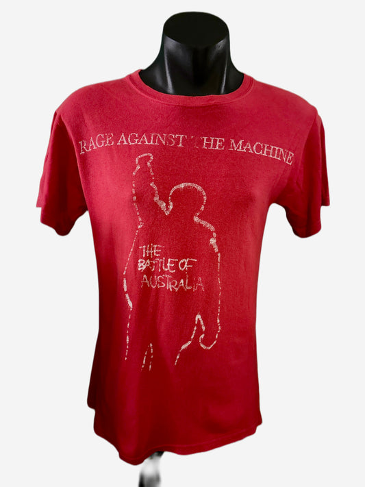Rage Against the Machine- 2008 Australian Tour  T-Shirt- RED