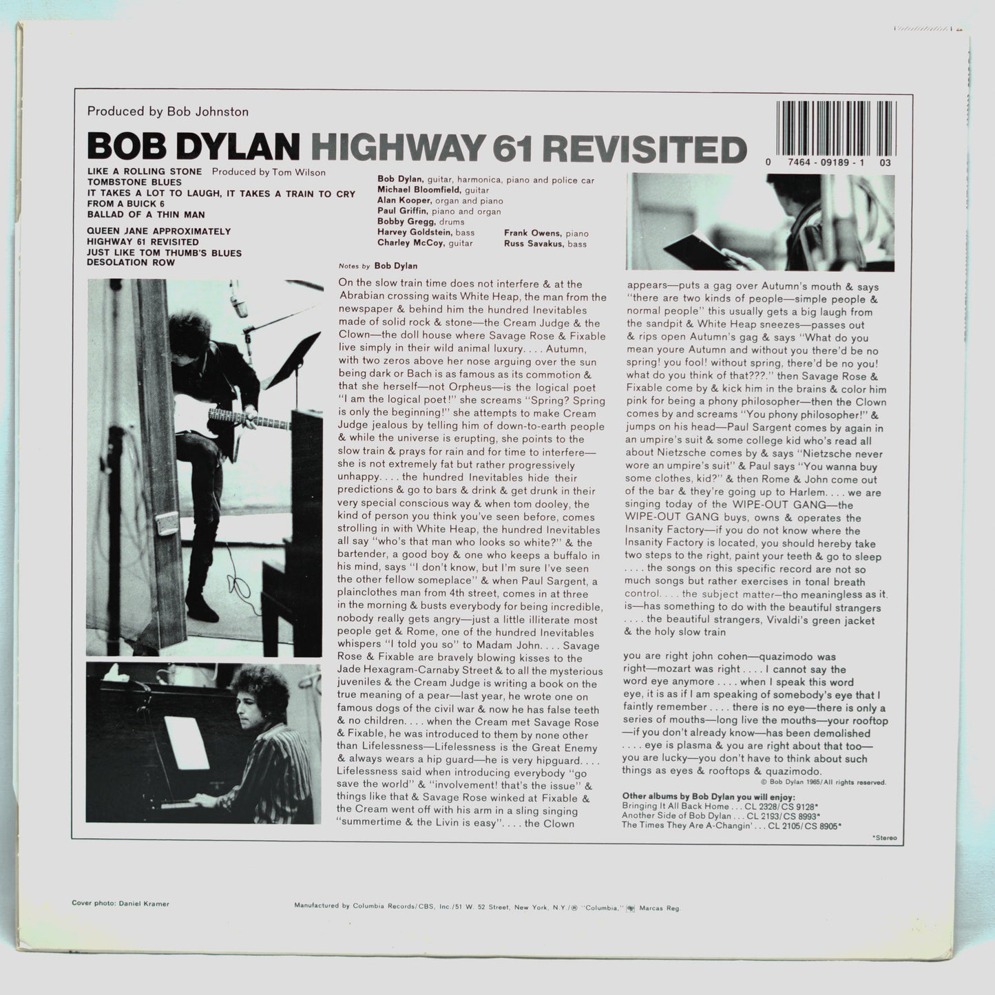 Bob Dylan ‎– Highway 61 Revisited