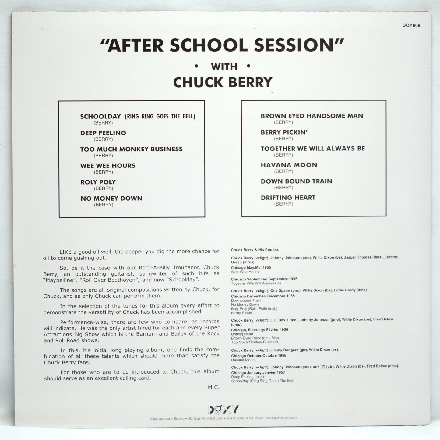 Chuck Berry ‎– After School Session