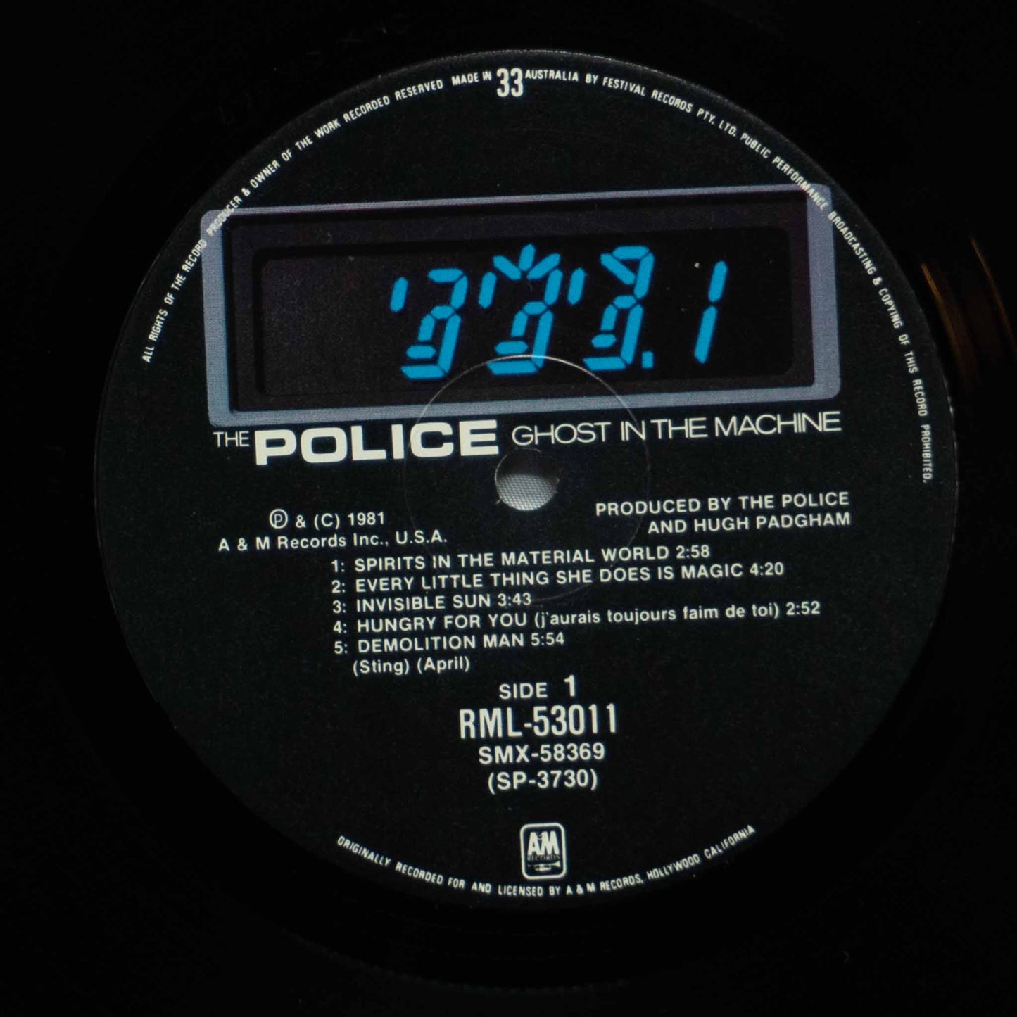 The Police ‎– Ghost In The Machine