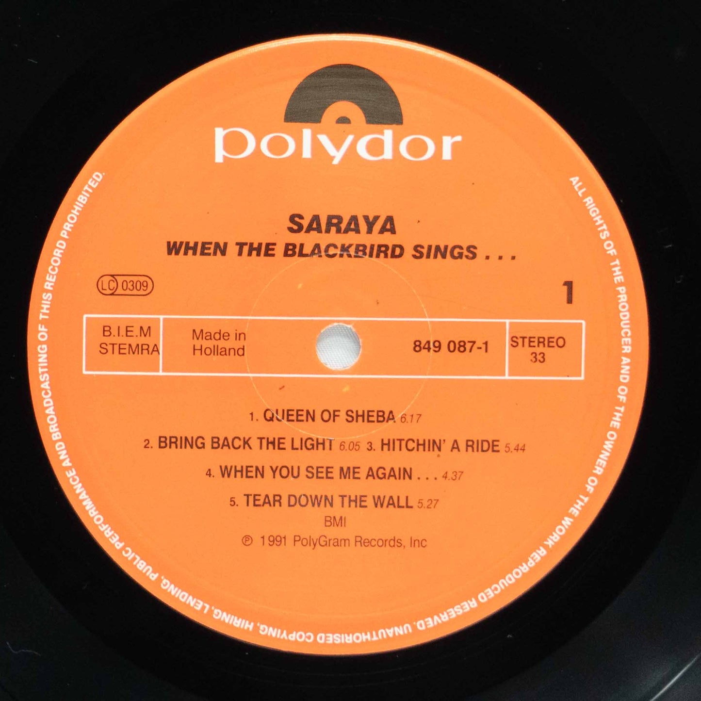 Saraya – When The Blackbird Sings...