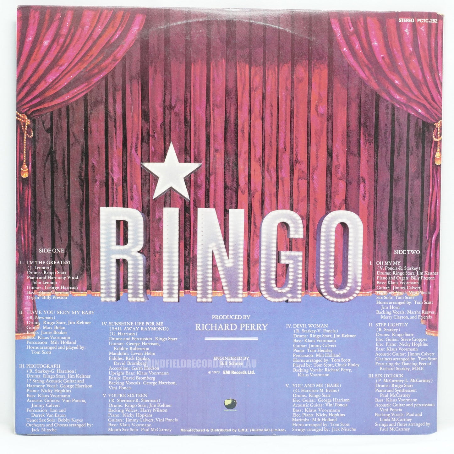 Ringo Starr ‎– Ringo