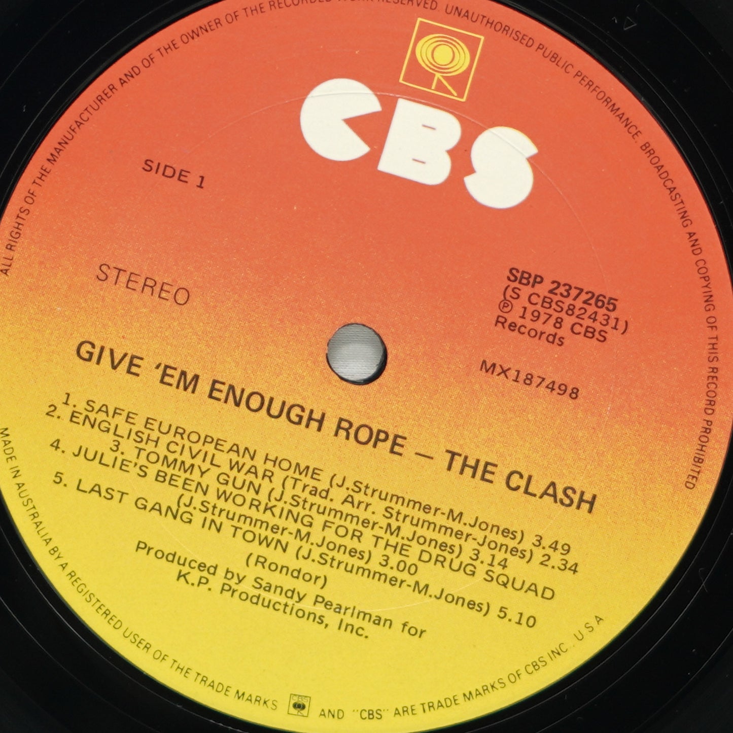 The Clash – Give 'Em Enough Rope