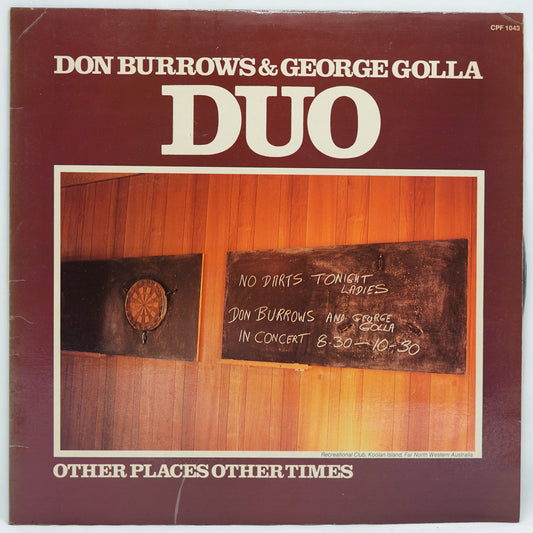 Don Burrows & George Golla Duo ‎– Other Places Other Times