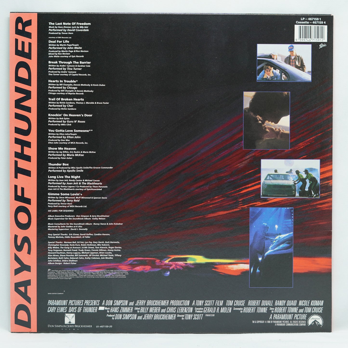 Various – Days Of Thunder (Music From The Motion Picture Soundtrack)