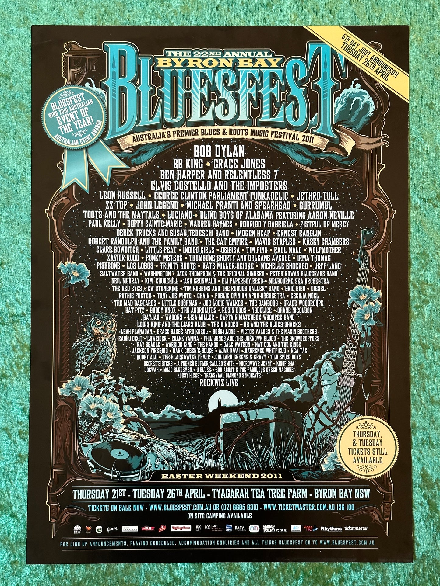 Byron Bay Bluesfest 2011 Poster