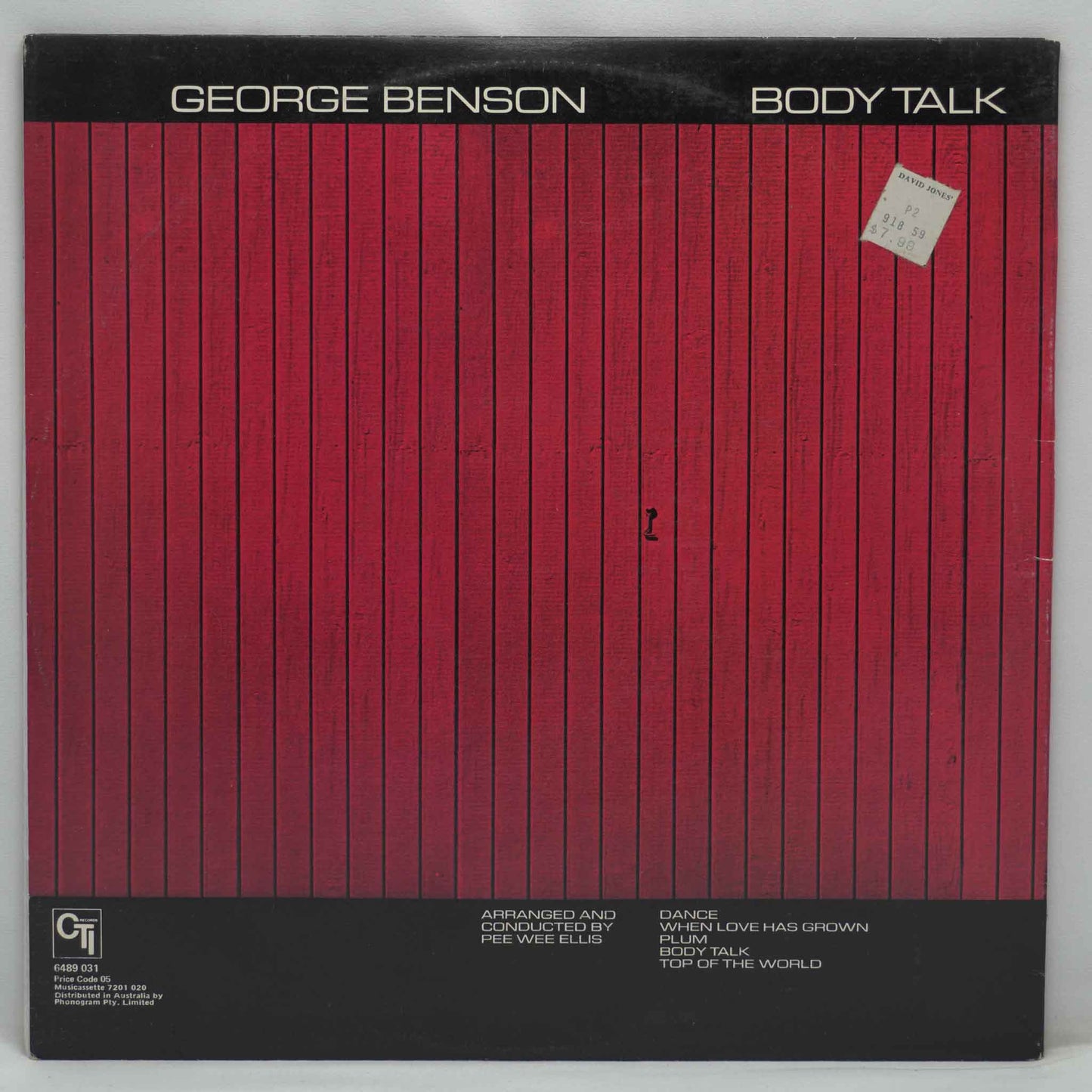 George Benson ‎– Body Talk