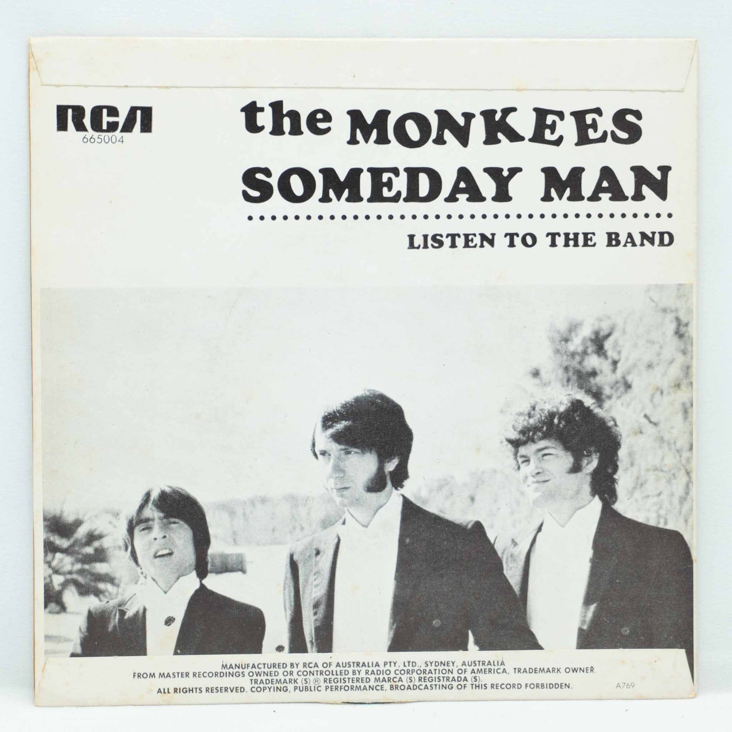 The Monkees ‎– Listen To The Band / Someday Man