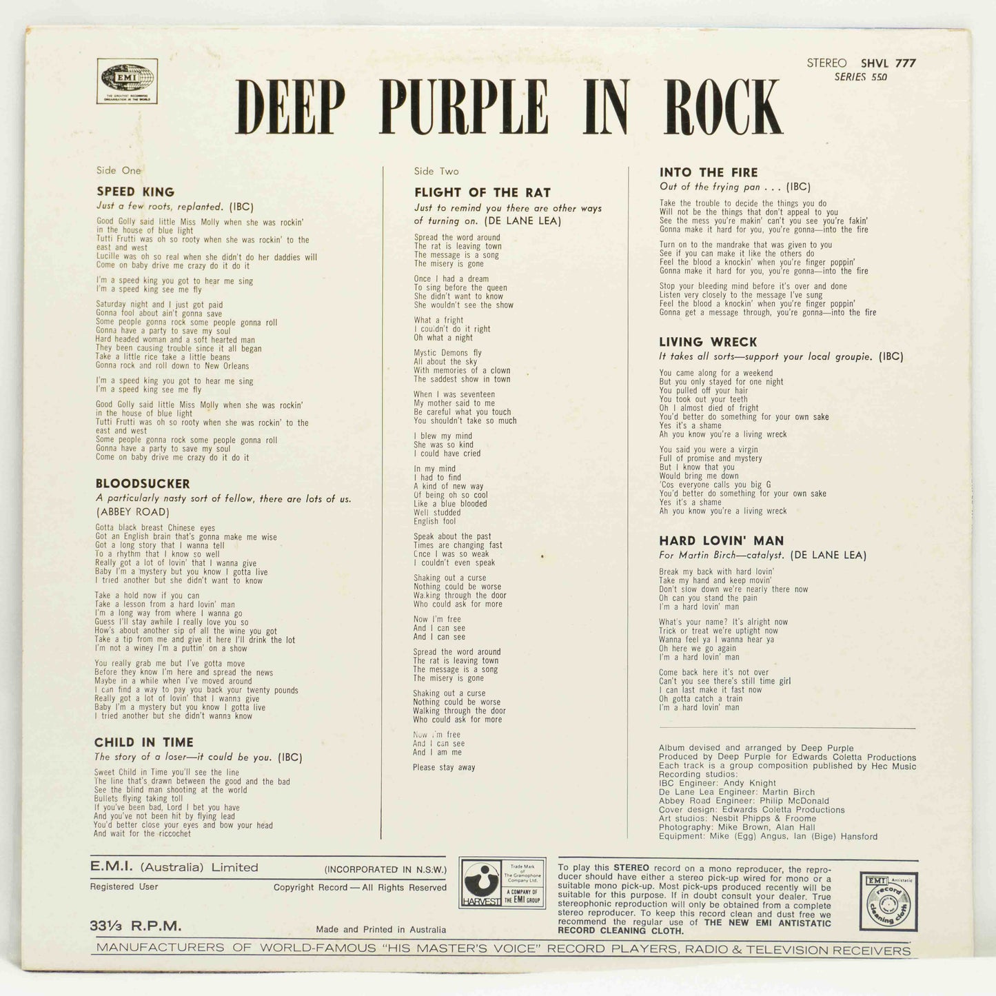 Deep Purple ‎– In Rock